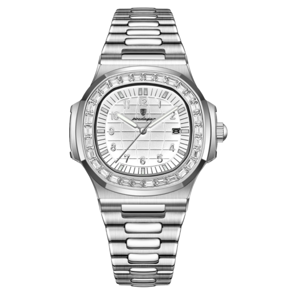 poedagar-918-watch-white-silver-digit