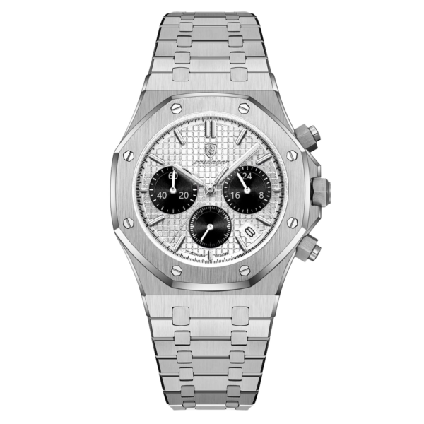 poedagar-926-watch-white-silver-black